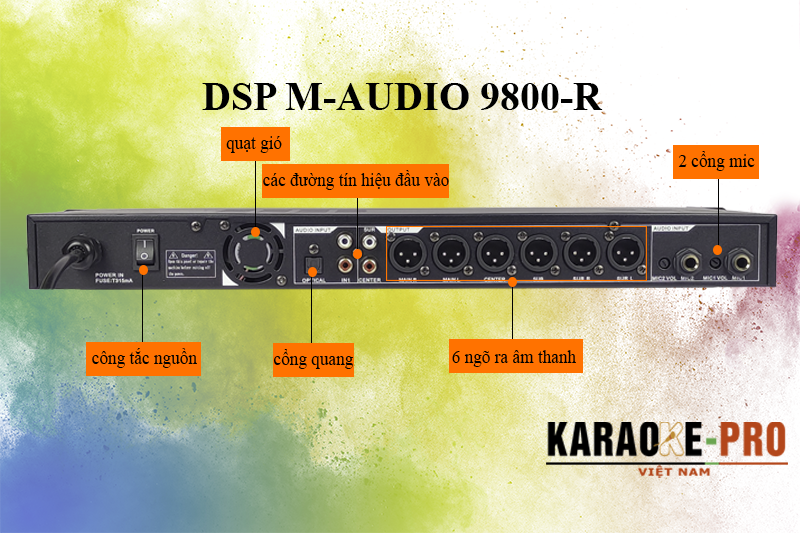Vang số M-audio DSP 9800-R