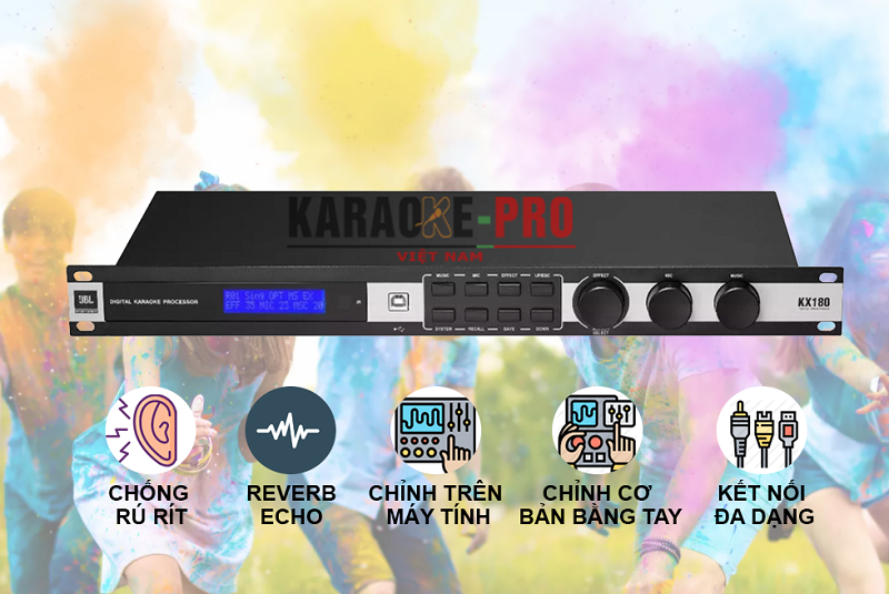 Vang số karaoke JBL KX180